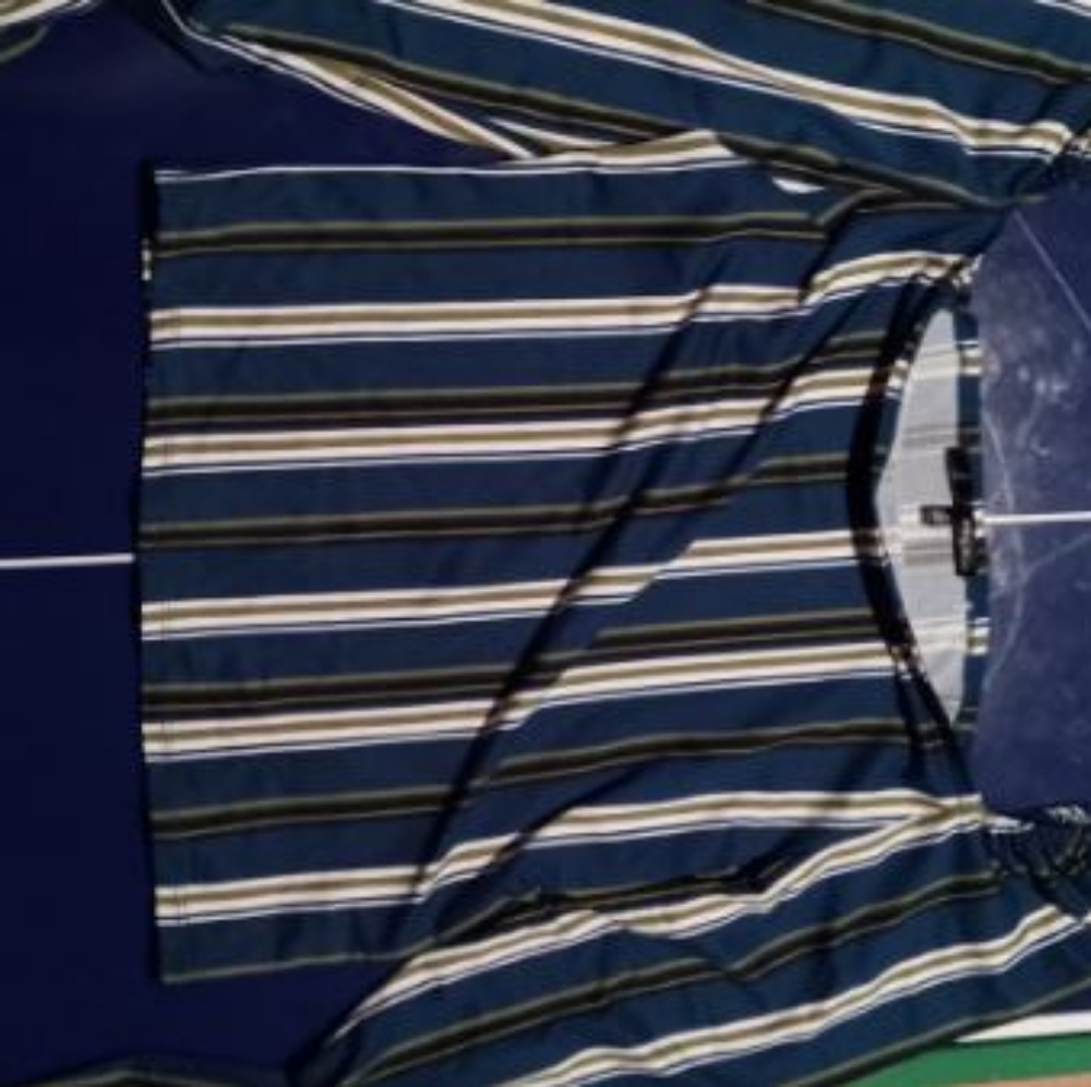 Med striped crop top